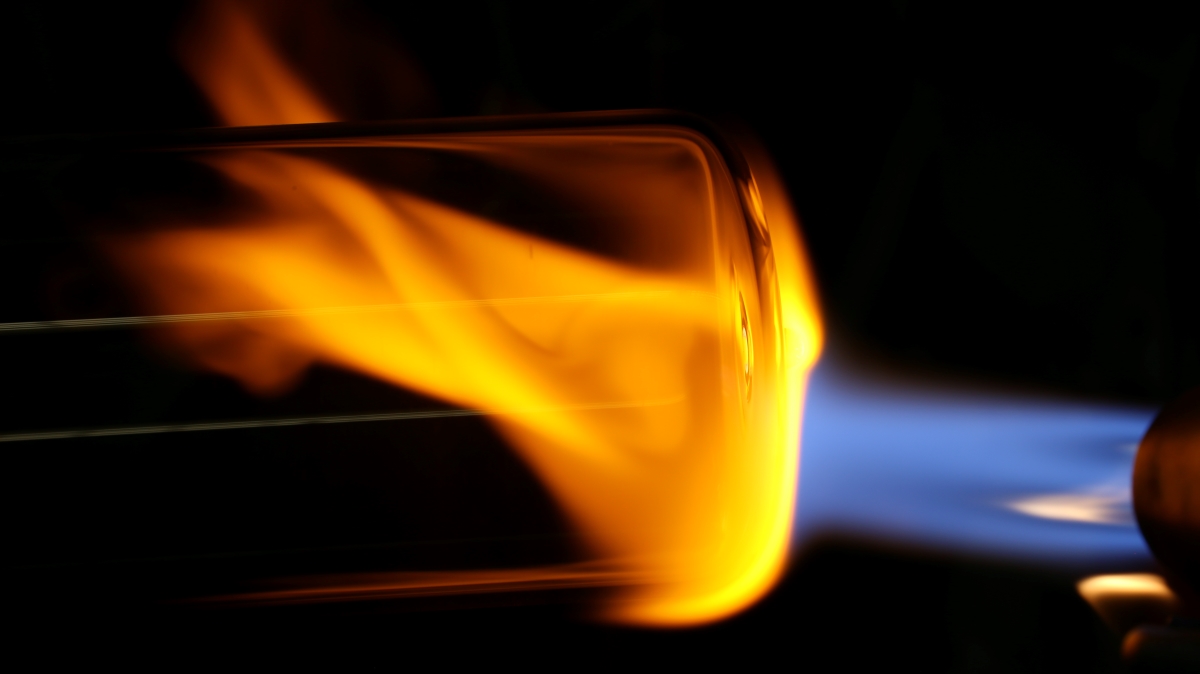 Winzer Glastechnik Produktion Flamme